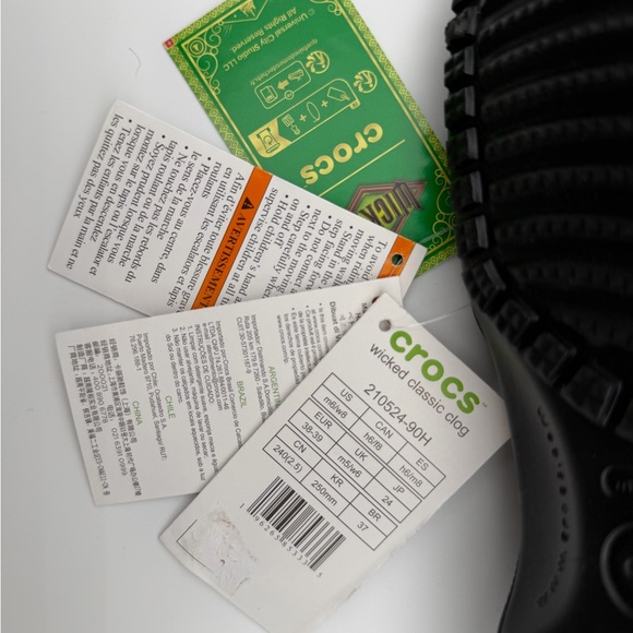 CROCS Classic Clog Wicked Defy Gravity Elphaba Wickedly Beautiful charms Jibbitz - Picture 15 of 16